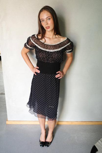 FORNARINA POLKA DOT STAR DRESS