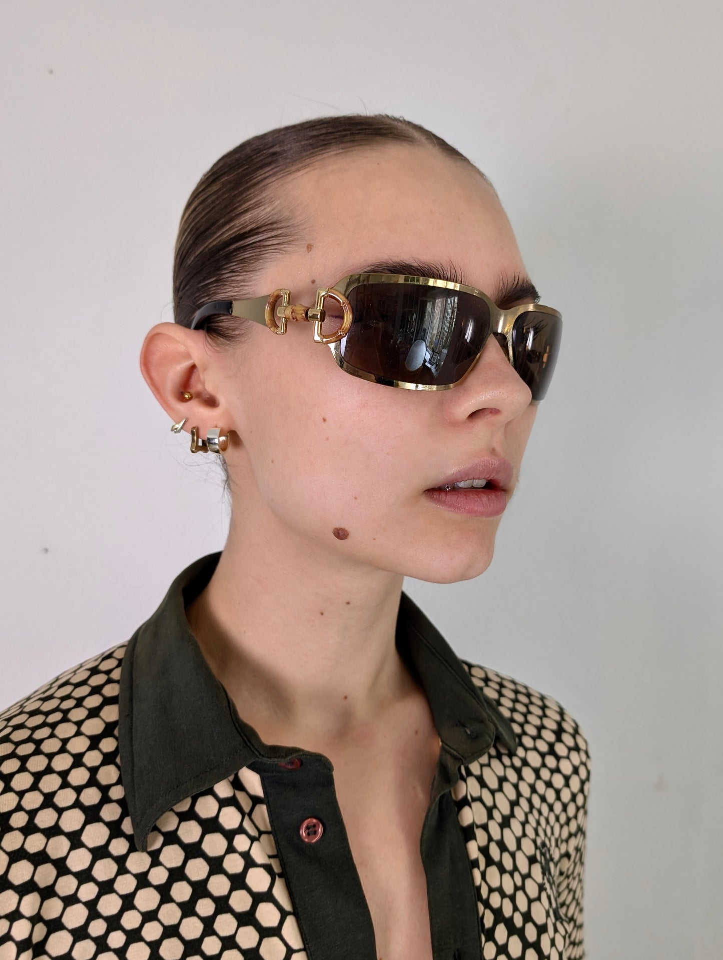 Gucci 00's Bamboo Sunglasses