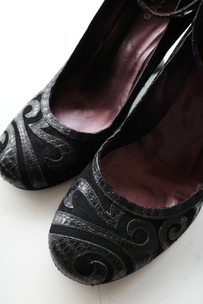 EL DANTES CROC SCULPTURAL WEDGES