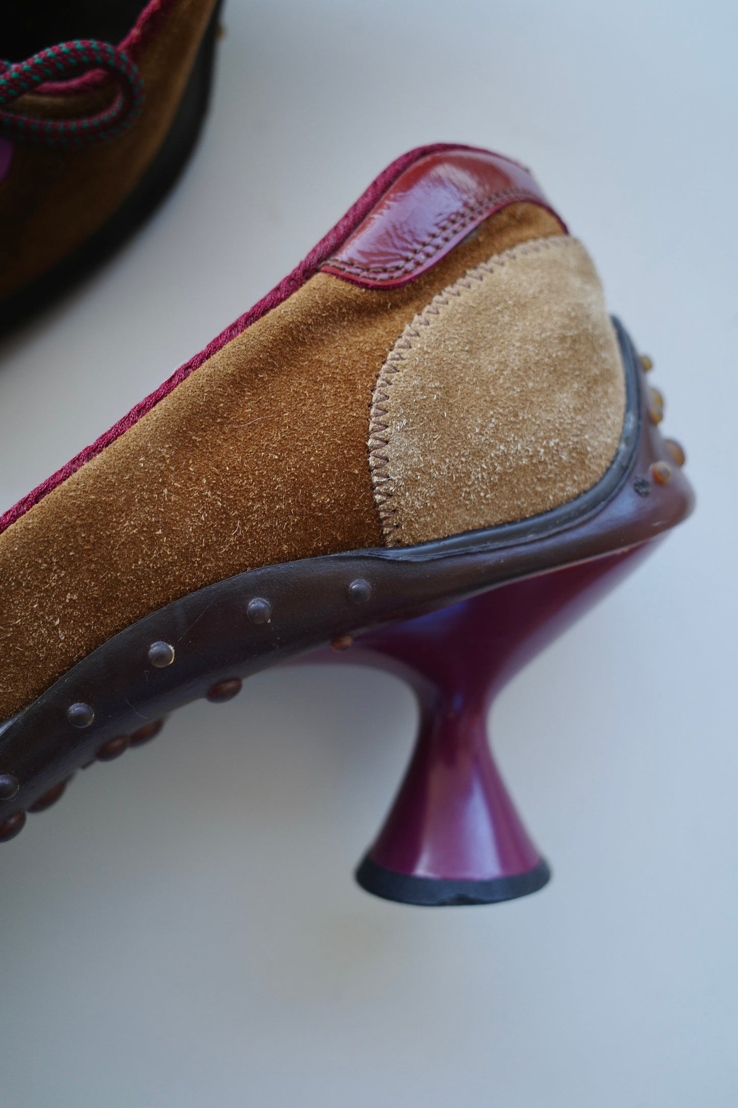 MIU MIU F/W 1999 SUEDE BUBBLE SOLE HEELS