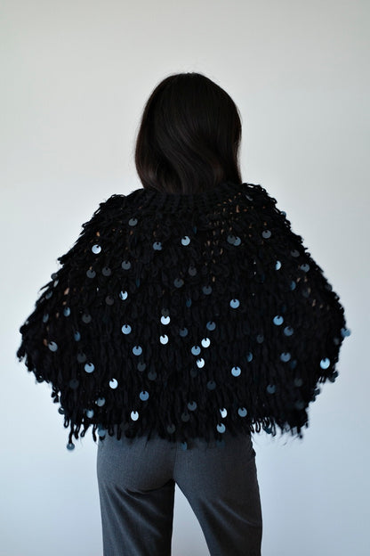 ARMANI SEQUIN PONCHO