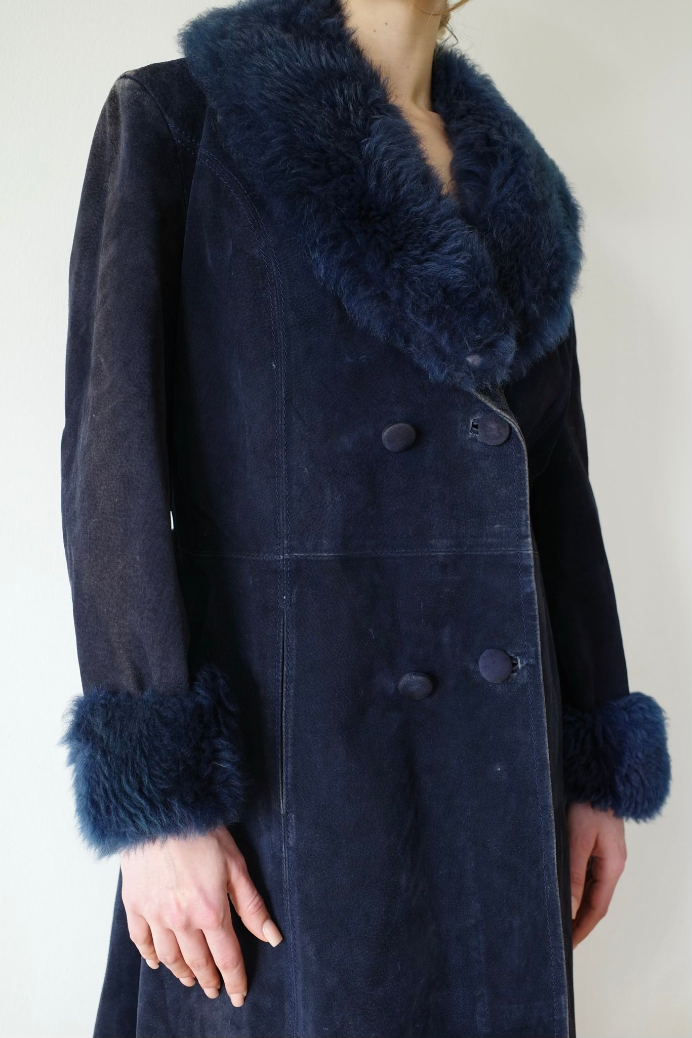 80s YVES SAINT LAURENT SUEDE COAT