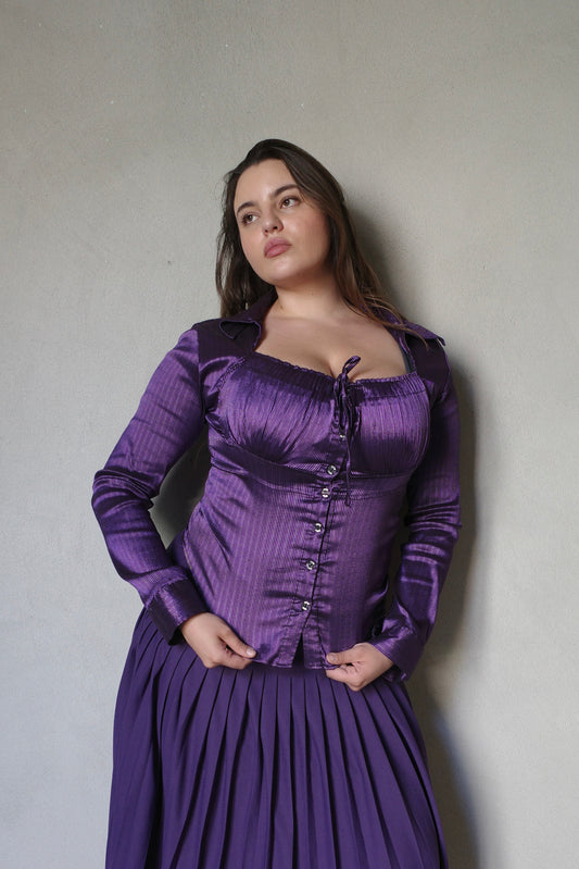 MILKMAID SATIN BLOUSE