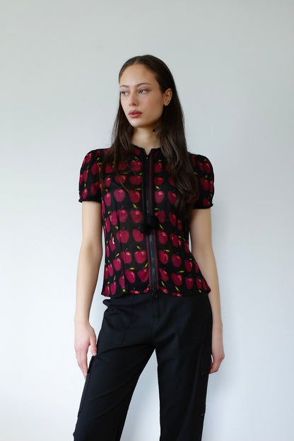 MOSCHINO F/W 2002 APPLE BLOUSE