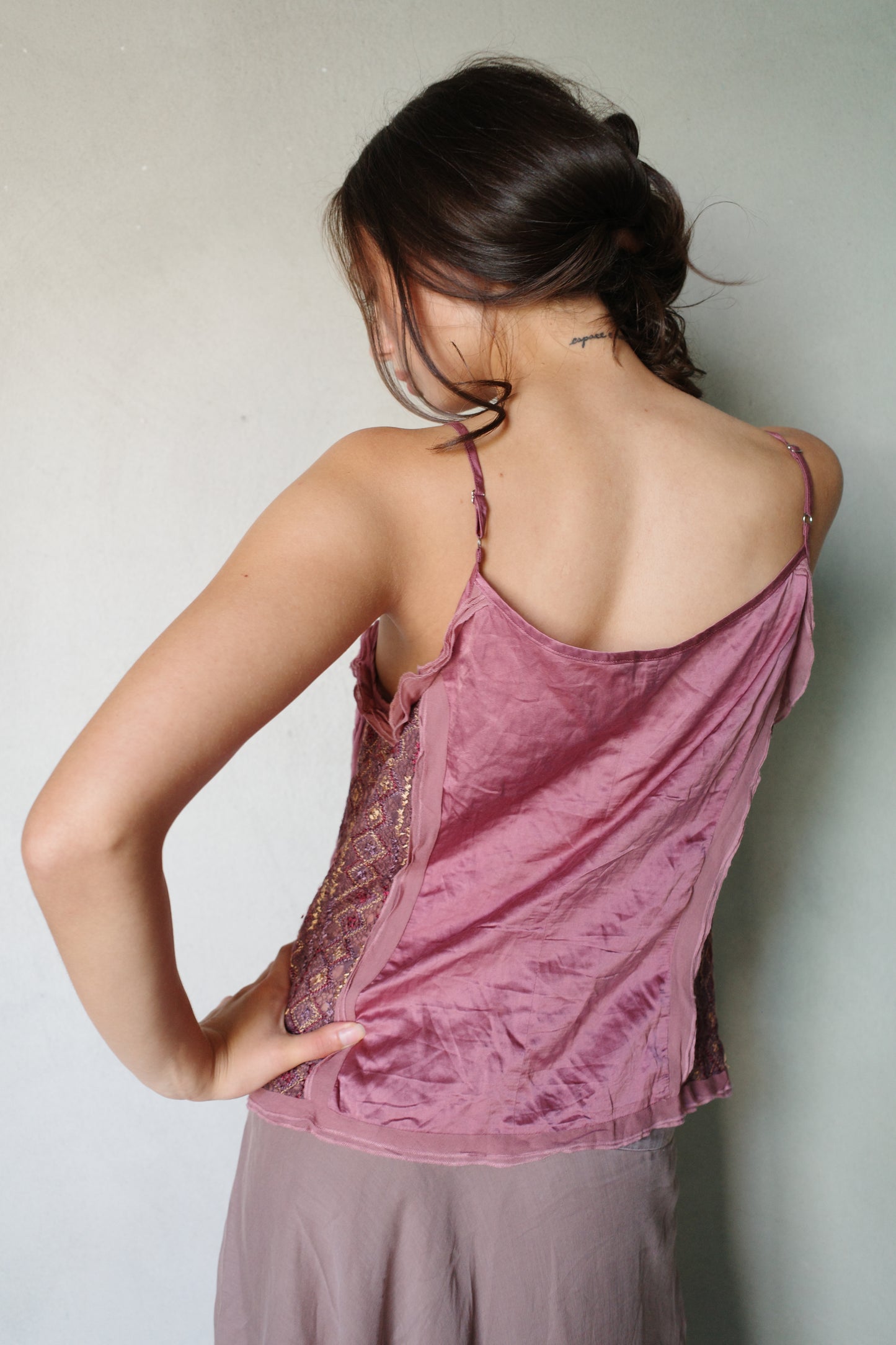 VINTAGE SILK TWO-PIECE ENSEMBLE