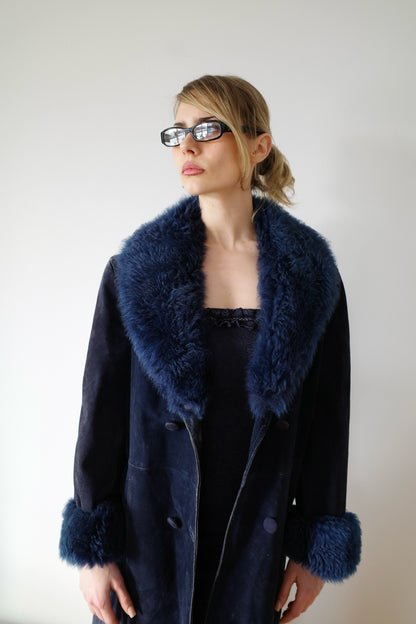 80s YVES SAINT LAURENT SUEDE COAT