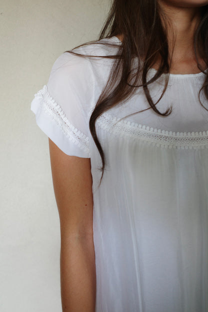 PURE SILK BABYDOLL DRESS