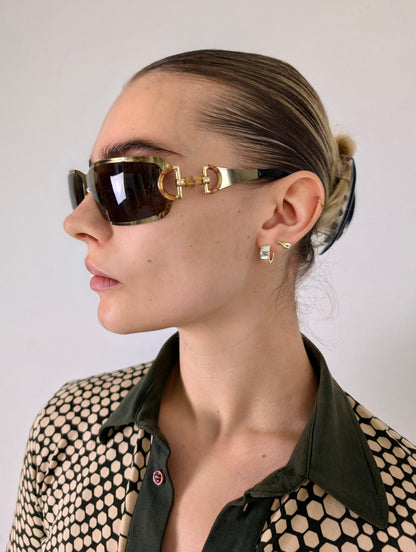Gucci 00's Bamboo Sunglasses