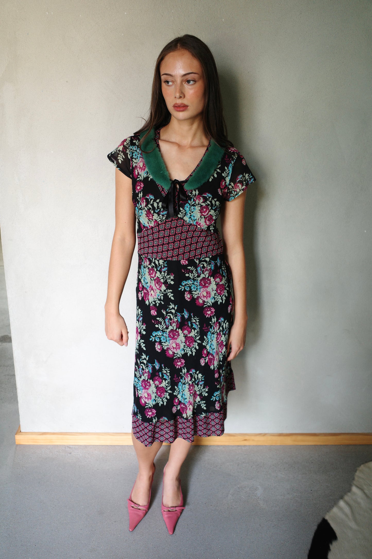 ITALIAN VINTAGE SILK DRESS (BLUMARINE INSPIRED)