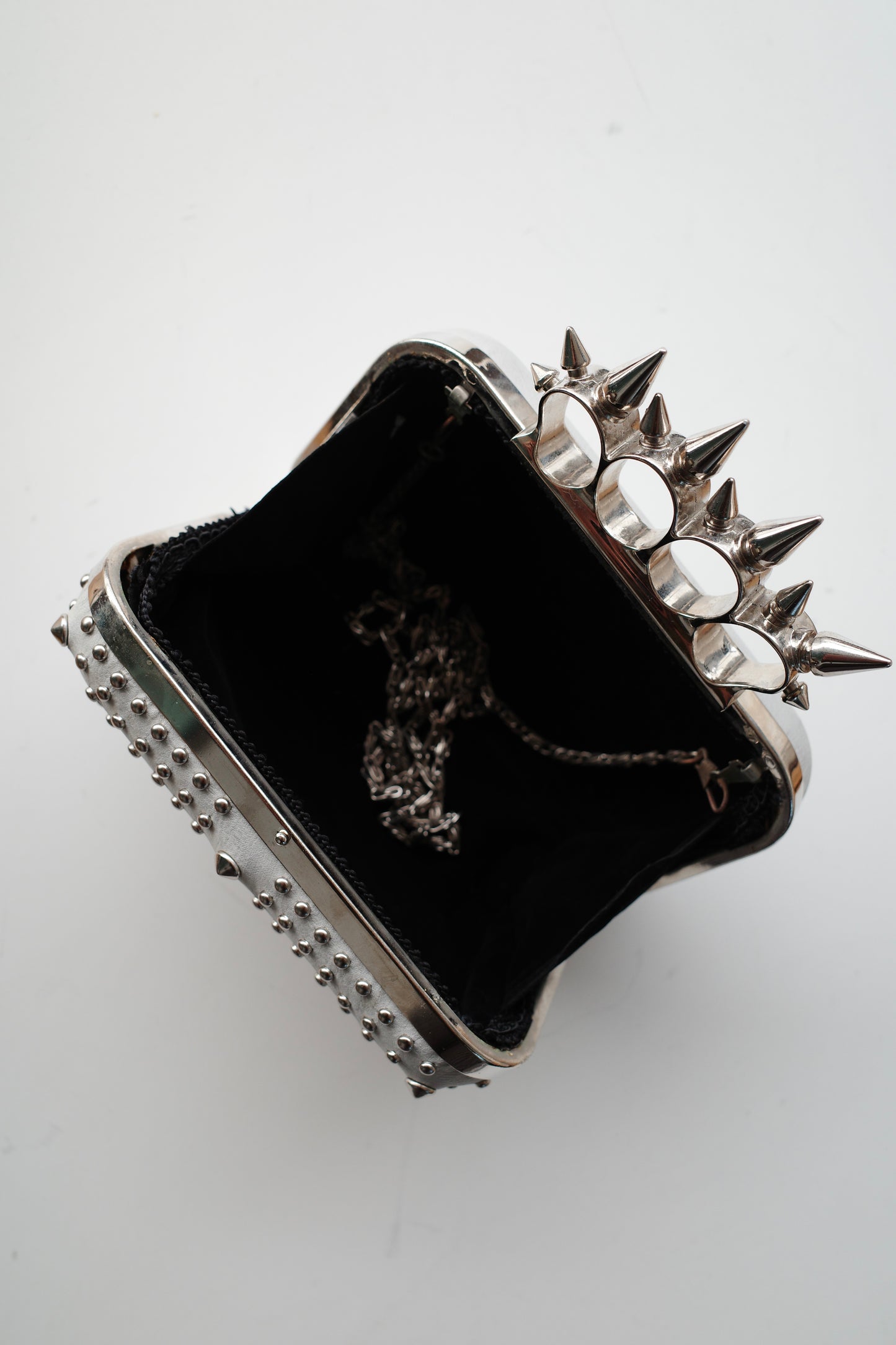 STUDDED "MCQUEEN" DUPE CLUTCH