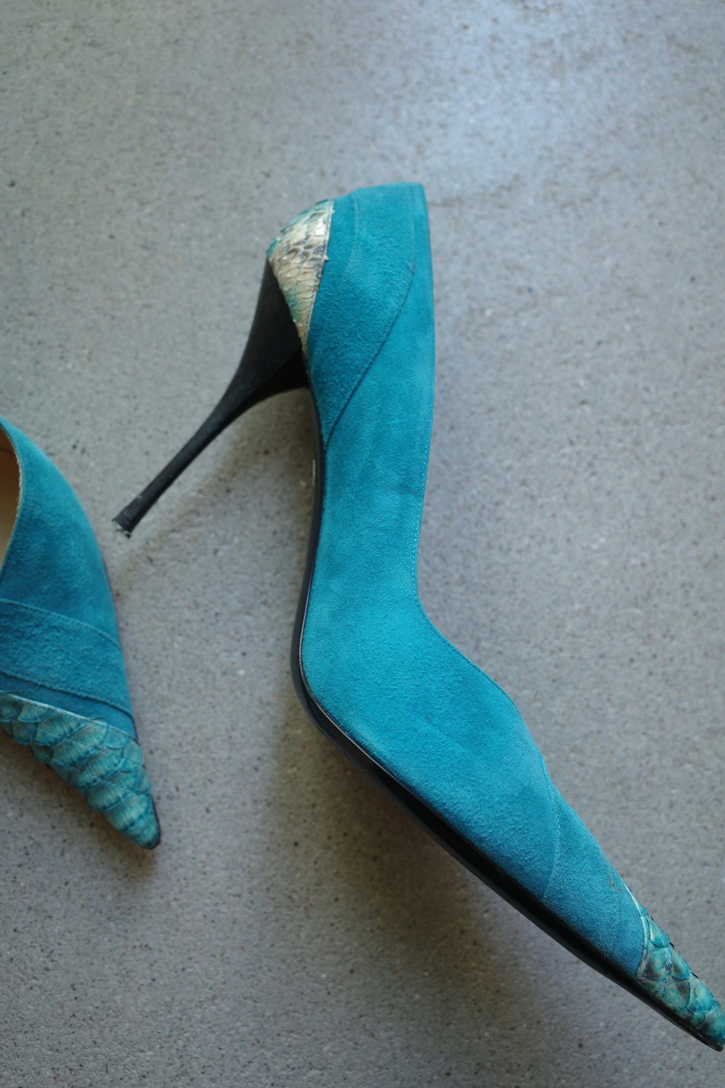 GIANMARCO LORENZI SNAKE STILETTOS