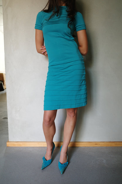 VINTAGE CHRISTINAEFFE SPACE AGE DRESS