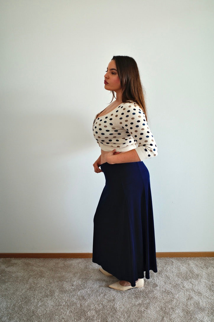 VINTAGE SHEER MAXI SKIRT
