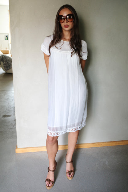 PURE SILK BABYDOLL DRESS