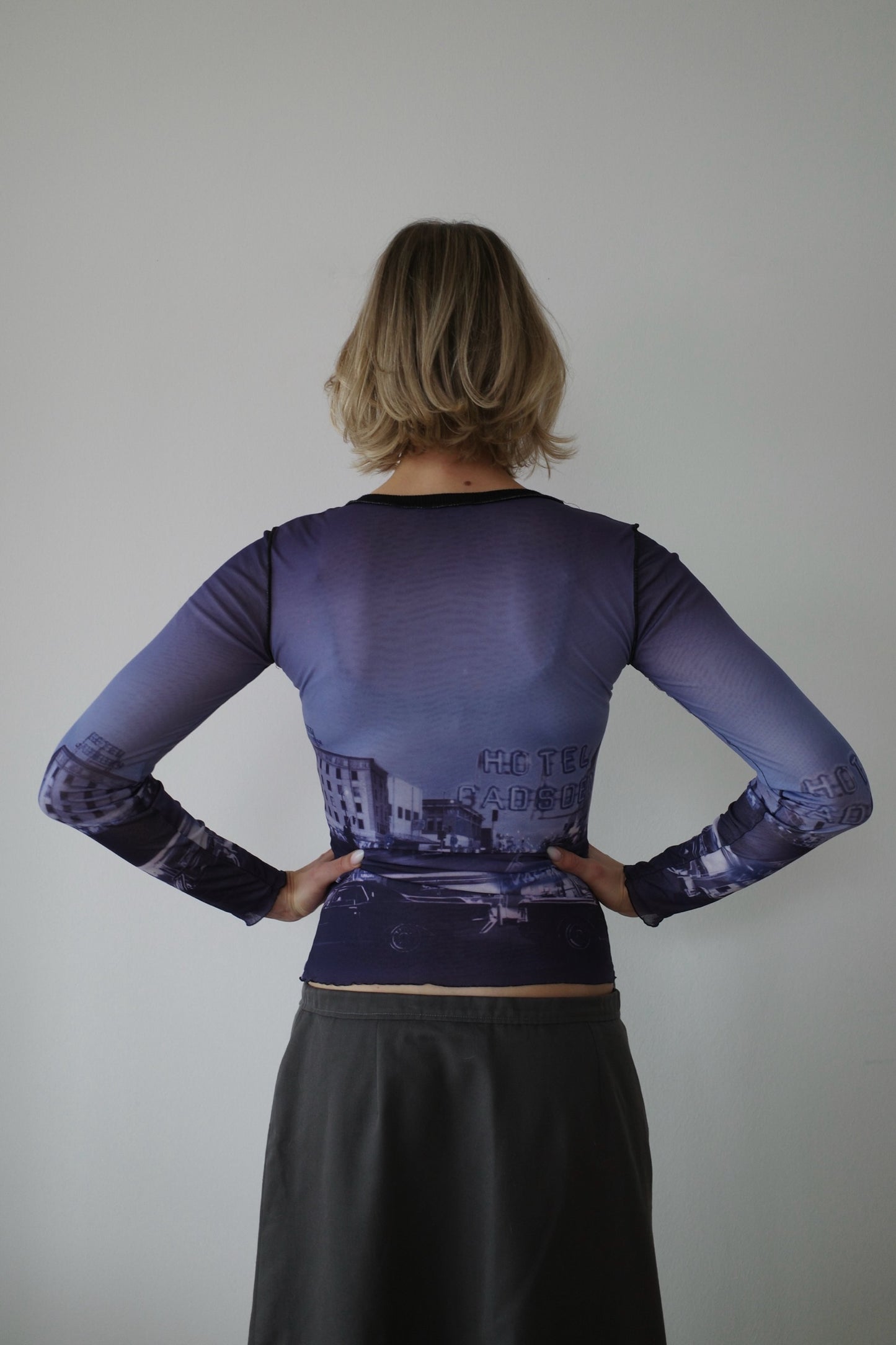 JOHN GALLIANO MESH LONGSLEEVE