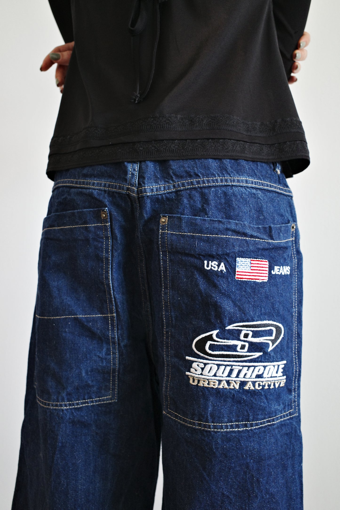 Southpole Baggy Jorts, navy