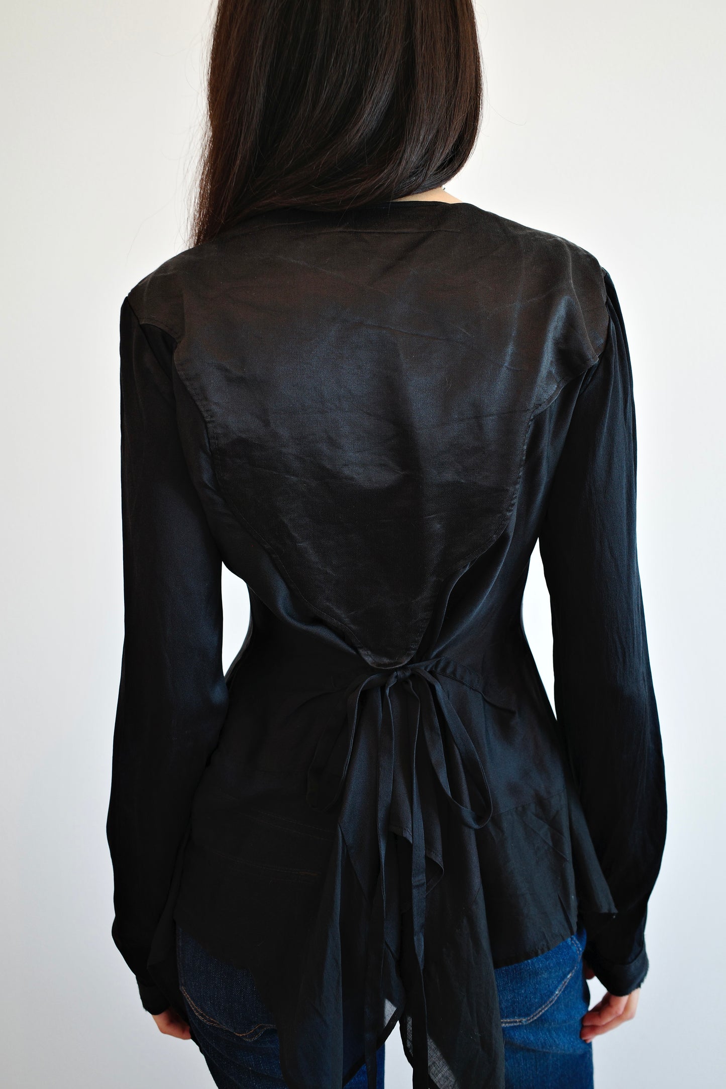 MARITHÉ + FRANÇOIS GIRBAUD SILK BLOUSE