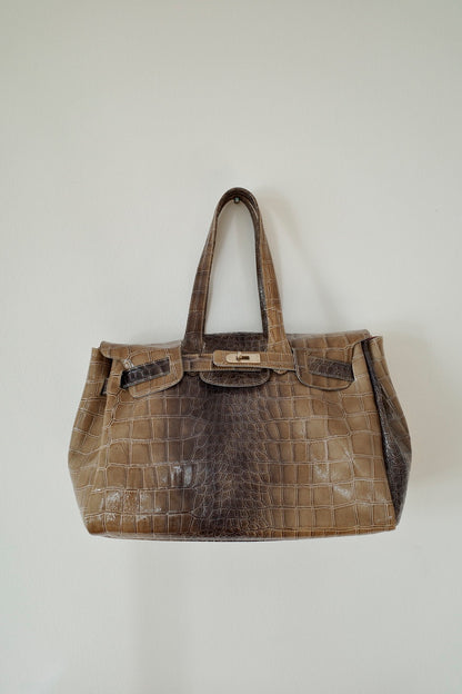 LARGE CROC BAG
