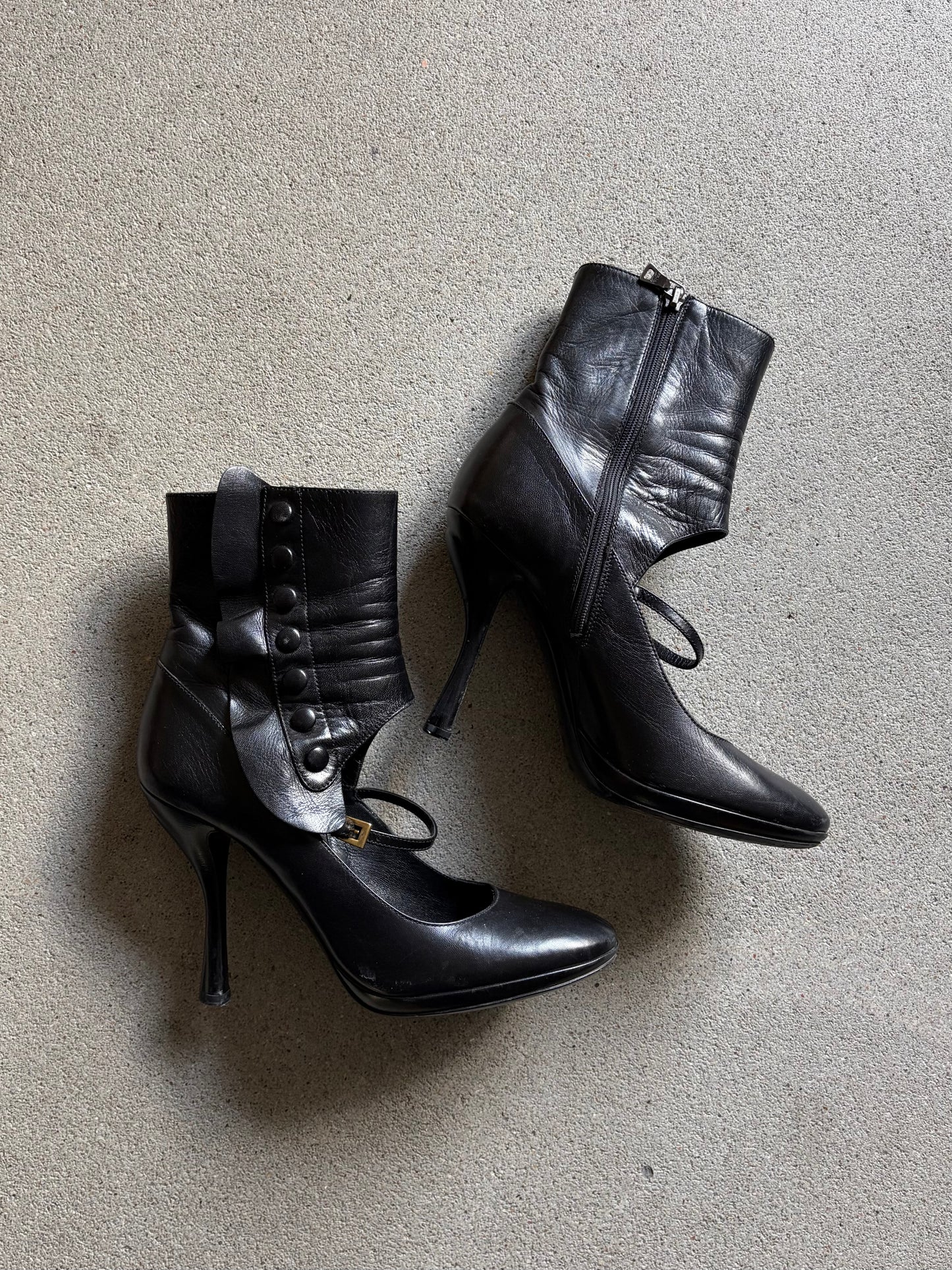 PRADA S/S 2008 "FAIRY" HEEL BOOTS