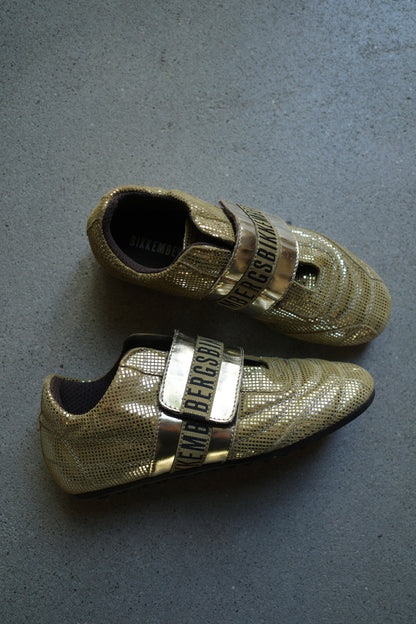 BIKKEMBERGS GOLD VELCRO SNEAKER