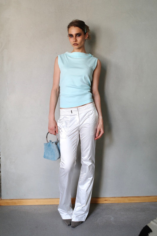 EARLY 00s SILKY FLARED PANTS