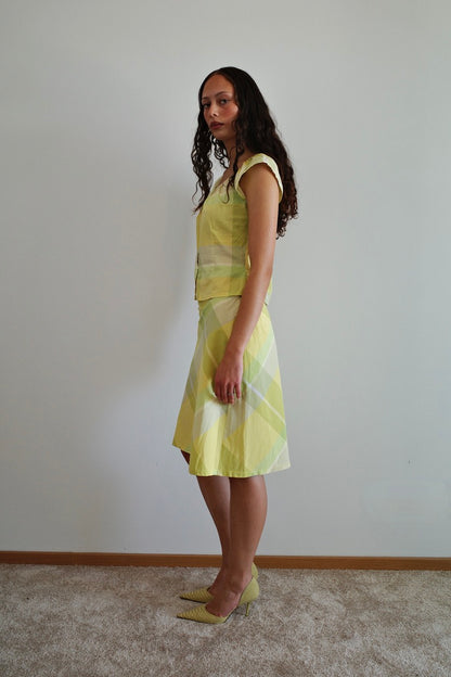 KOOKAÏ CHECKERED SKIRT (1/2)