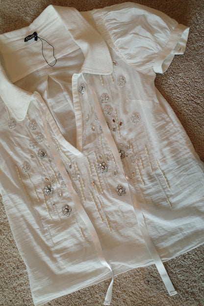 DOLCE & GABBANA EMBELLISHED BLOUSE