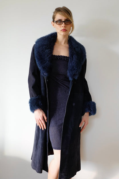 80s YVES SAINT LAURENT SUEDE COAT