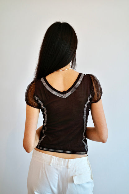 ANNA PIANURA VINTAGE MESH SHIRT