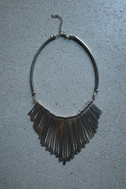 STEEL STATEMENT NECKLACE