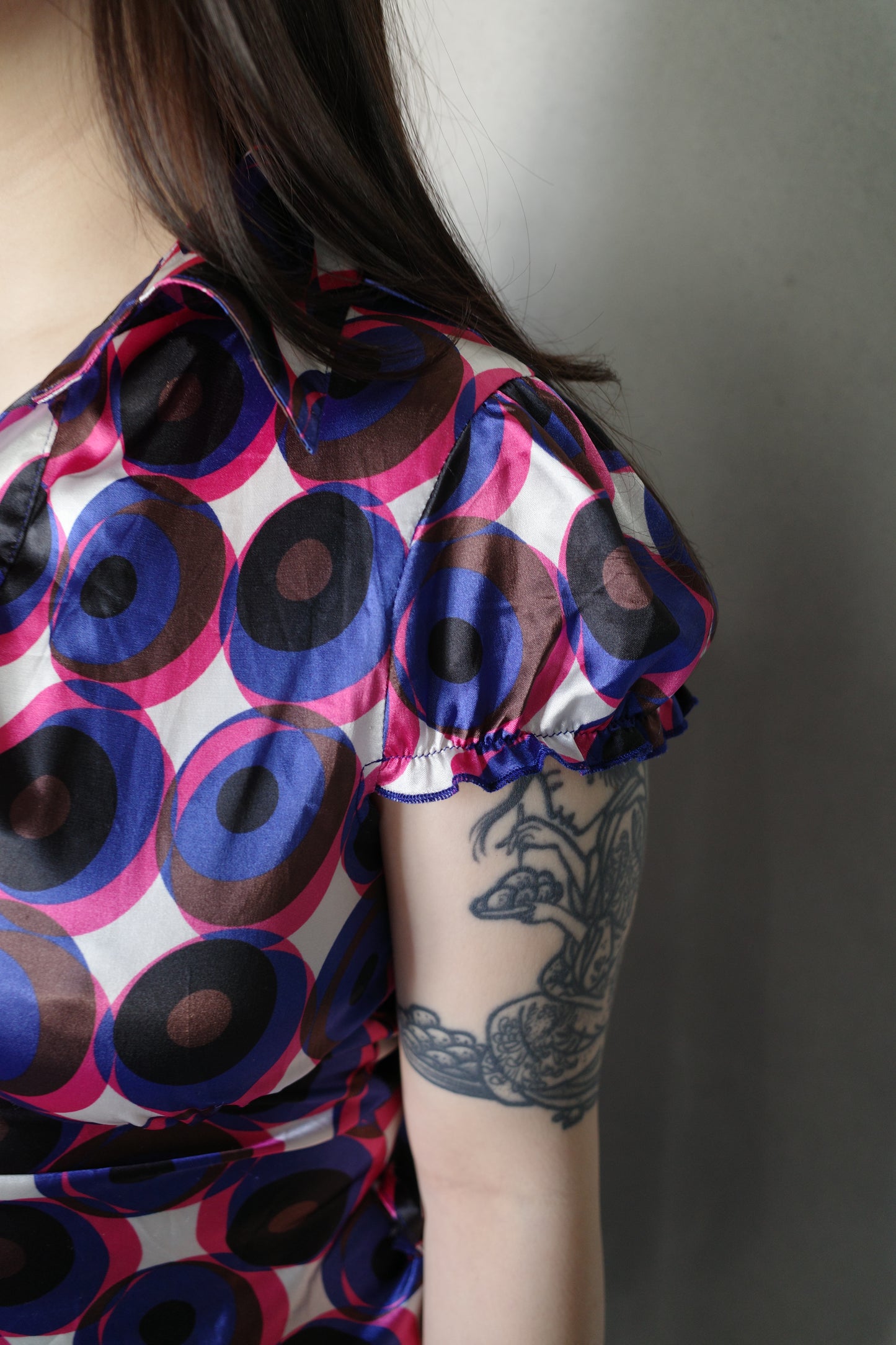 RETRO SATIN BLOUSE