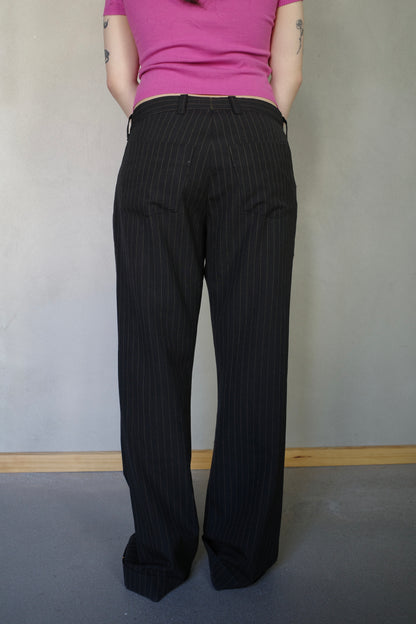VINTAGE PINSTRIPE SUIT PANTS