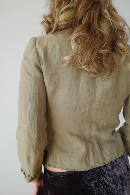 MOSCHINO S/S 2007 LINEN BLAZER