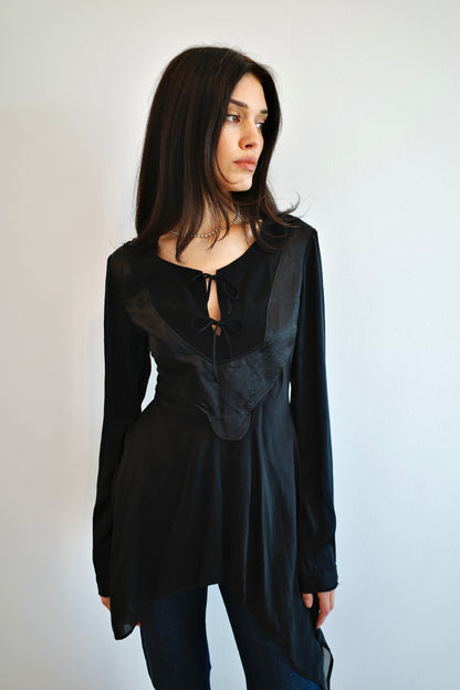 MARITHÉ + FRANÇOIS GIRBAUD SILK BLOUSE