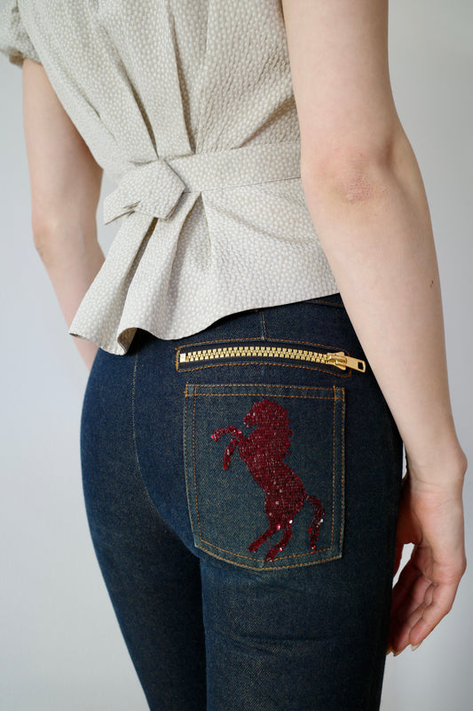 CHLOÉ S/S 2001 DENIM PANTS BY STELLA MCCARTNEY