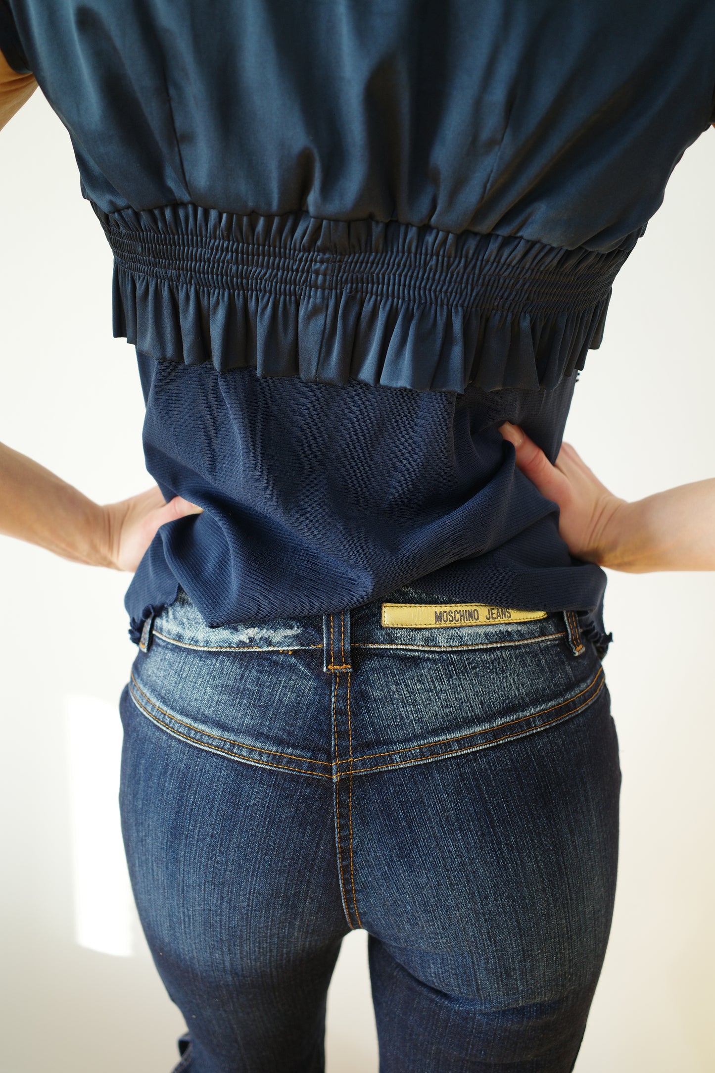 MOSCHINO DENIM CAPRI PANTS