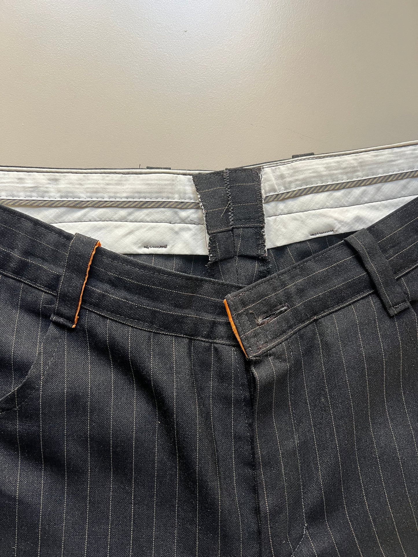 VINTAGE PINSTRIPE SUIT PANTS