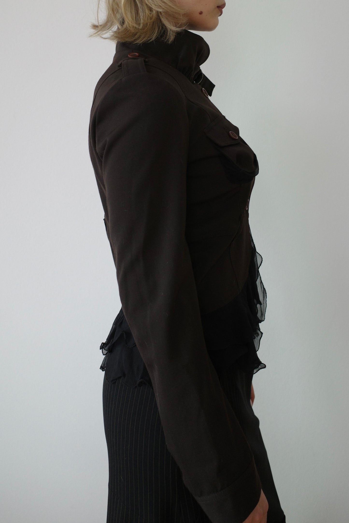 PAOLA FRANI RUFFLE JACKET