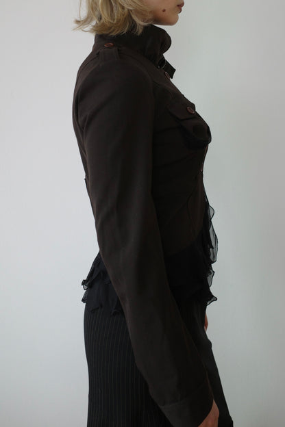 PAOLA FRANI RUFFLE JACKET