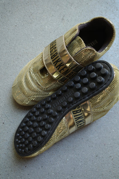 BIKKEMBERGS GOLD VELCRO SNEAKER