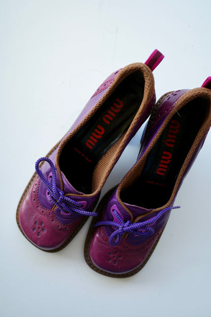 MIU MIU F/W 1999 BUTTERFLY KITTEN HEELS