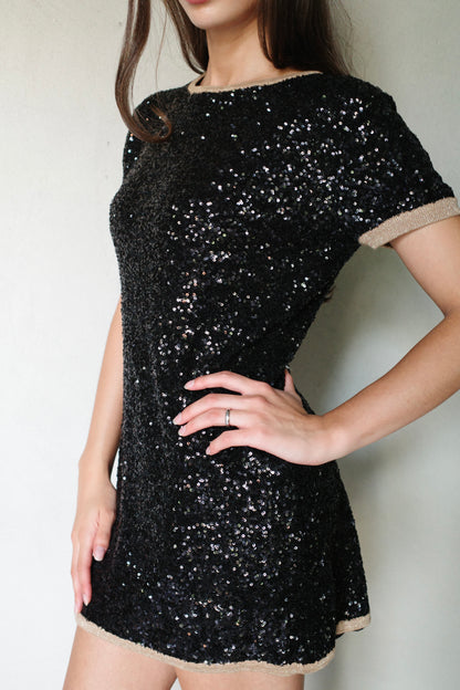 ITALIAN VINTAGE SEQUIN MINI DRESS