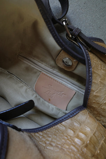 VINTAGE CROCO HOBO BAG