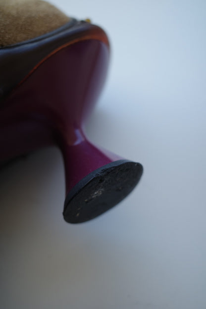 MIU MIU F/W 1999 SUEDE BUBBLE SOLE HEELS