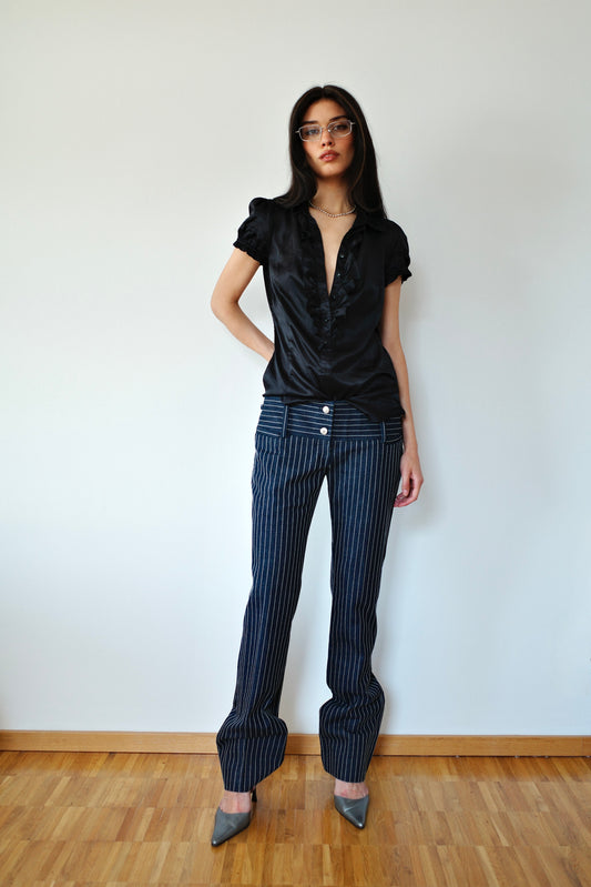 DOLCE & GABBANA PINSTRIPE DENIM