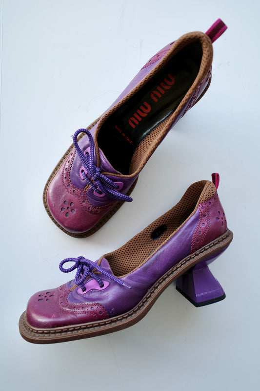 MIU MIU F/W 1999 BUTTERFLY KITTEN HEELS