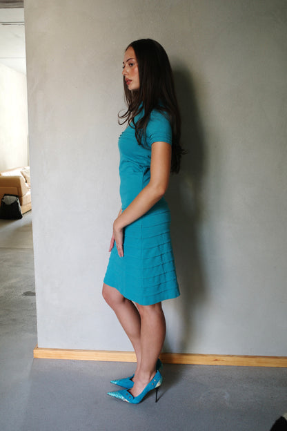 VINTAGE CHRISTINAEFFE SPACE AGE DRESS