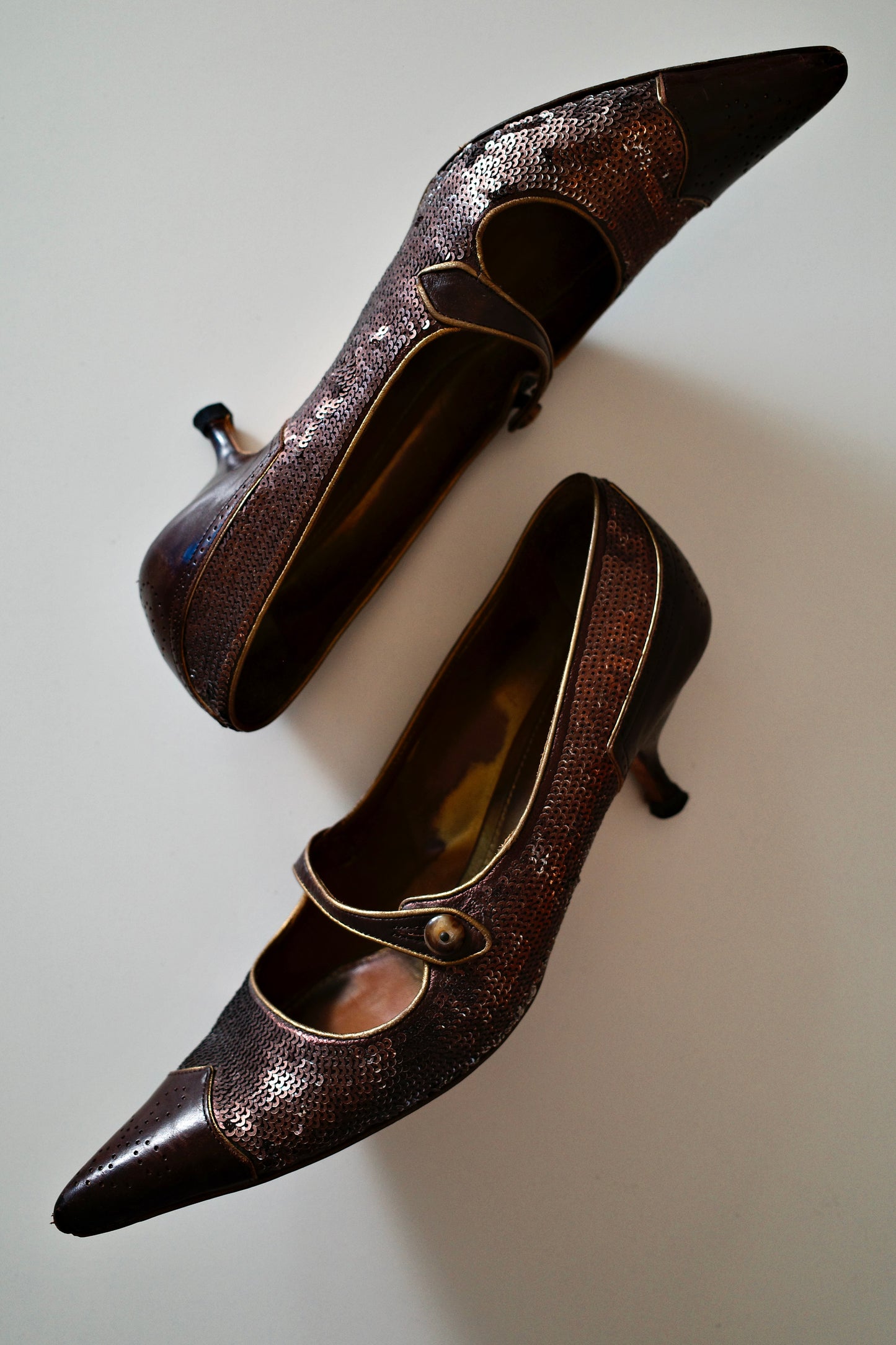 PRADA SEQUIN KITTEN HEEL