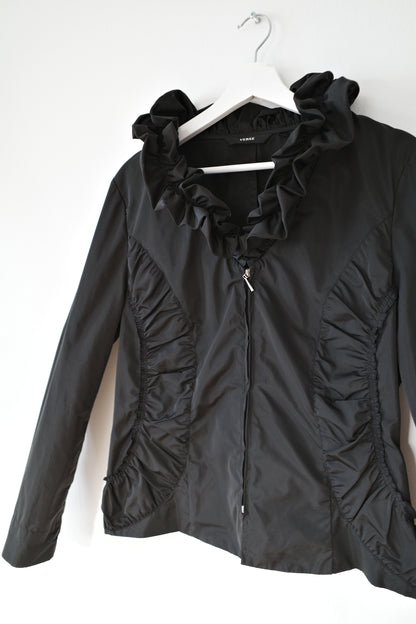 VINTAGE RUFFLED TECH JACKET