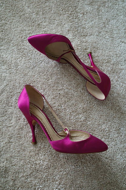GALLIANO SATIN PUMPS